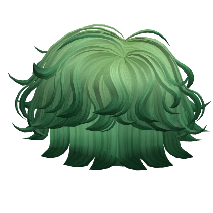 Green Messy Boy Hair