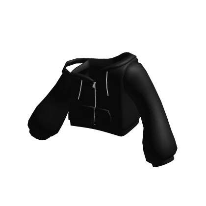 ♡꒱ shy girl off shoulder zip up hoodie black