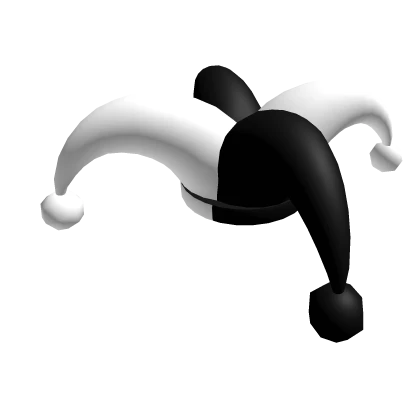 ❄ Silly Black and White Clown Hat
