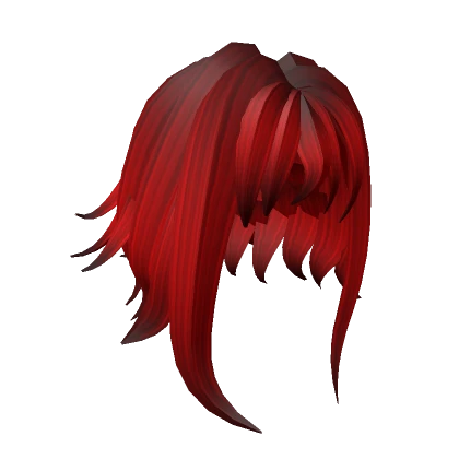 Black And Red Anime Side Tails Hair