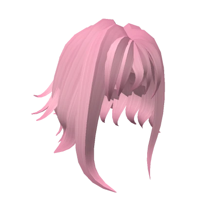 Pink Anime Side Tails Hair