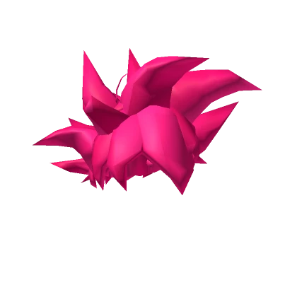 Neon Hot Pink Very Spiky Anime Hair