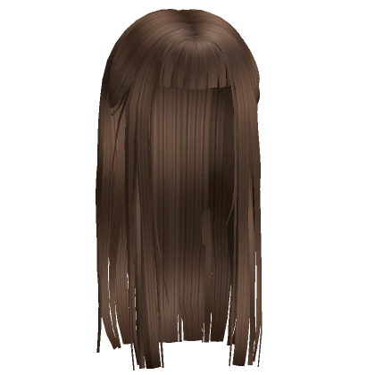 Hime Light Brown Long Straight Hair w/ Bangs