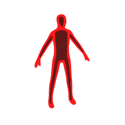 Red Full Body Outline Avatar Aura