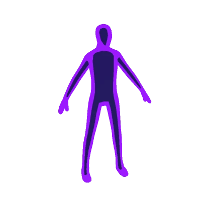 Purple Full Body Outline Avatar Aura