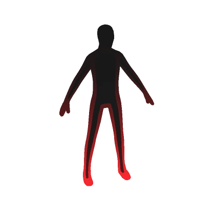 Shadowed Full Body Outline Avatar Aura Red