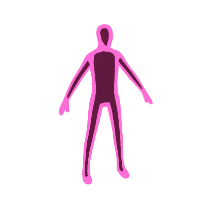 Pink Full Body Outline Avatar Aura