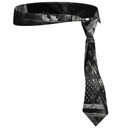 🦇 Chrome Emo Vamp Head Tie