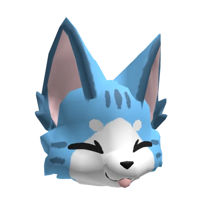 Happy Blue Kemono Cat