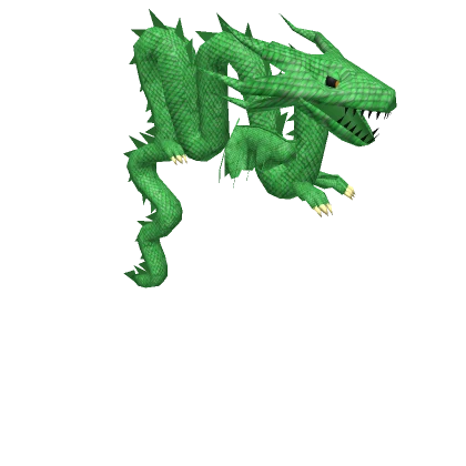 Long Green Scales Dragon Head Pet