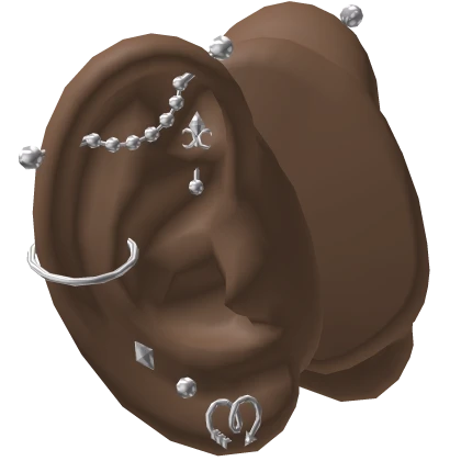 Ears w Piercings Set 3