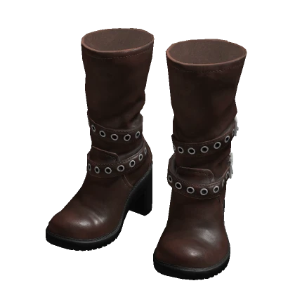 BB Brown Biker Boots