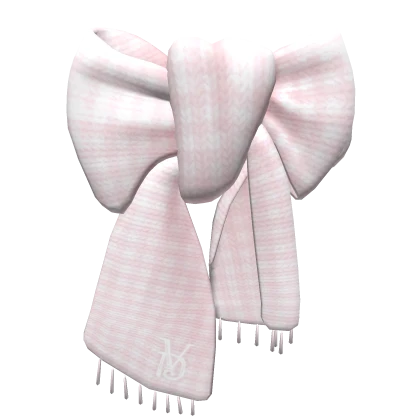 Oversized Chunky Kawaii Pink Bow Scarf 3.0