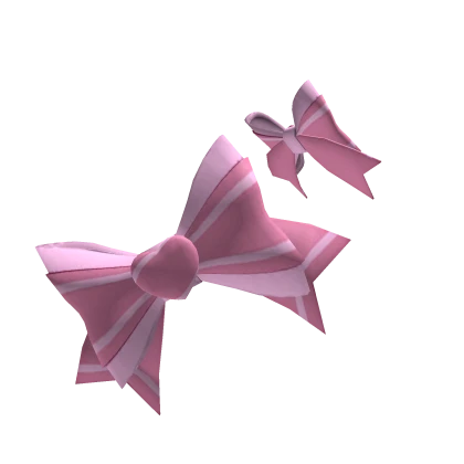 Pink heart bow
