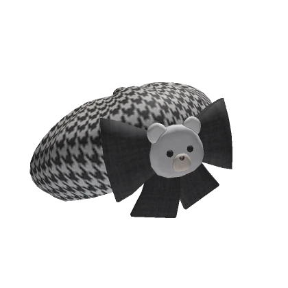 Plaid Bear Beret