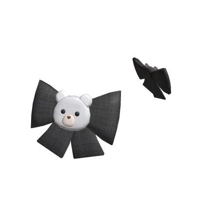 Bow Bear Black