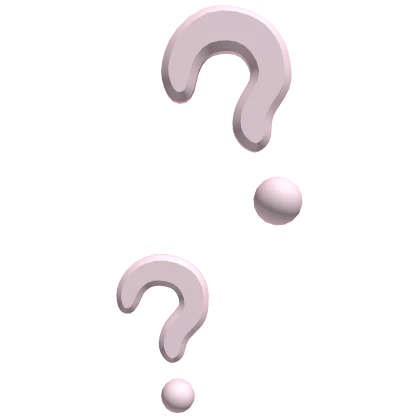 ♡ :  pink cute question marks expression