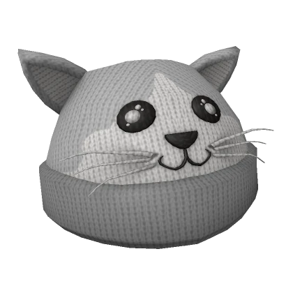 Gray Cat Beanie