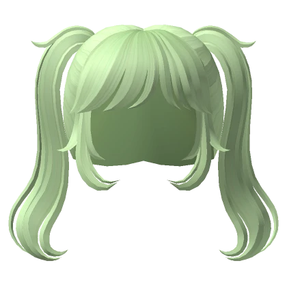 Anime High Pigtails Fairy Green