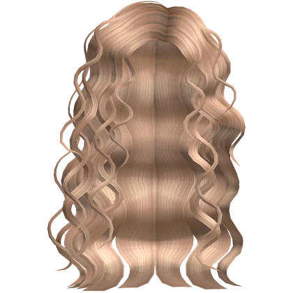 Messy Curly Blonde Hair