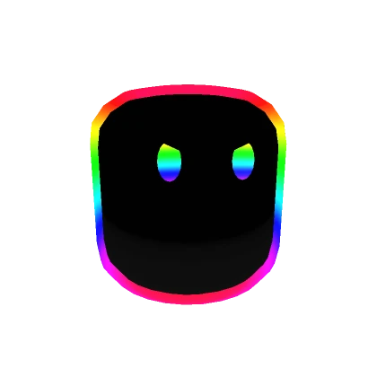 Cartoony Rainbow Minion Head