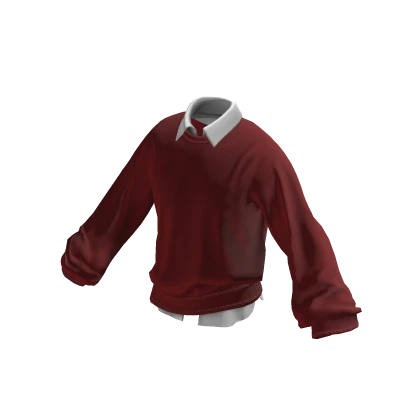 💗SWEATSHIRT LAYERED SHIRT_RED