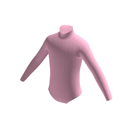 Pink Turtle Neck Bodysuit w/ Back Heart Cutout