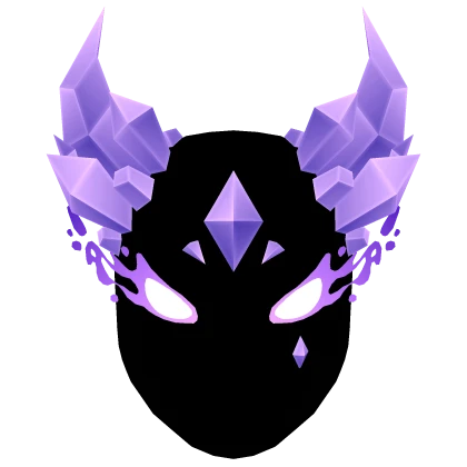 Glowing Mask Of Fire Purple