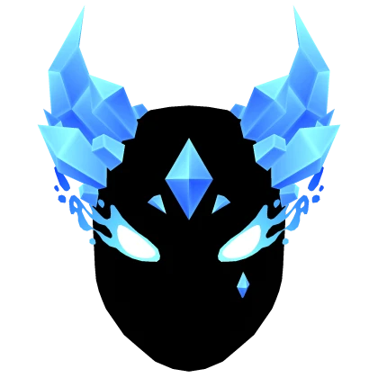 Glowing Mask Of Fire Blue