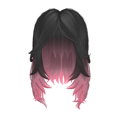 She Wolf Hair - Black Pink Ombre