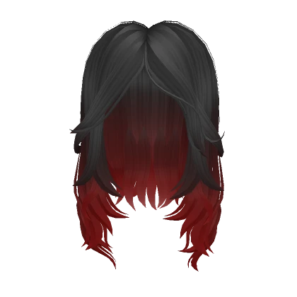 She Wolf Hair - Black Red Ombre