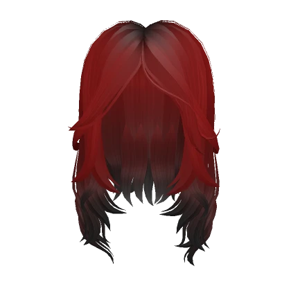 She Wolf Hair - Red Black Ombre