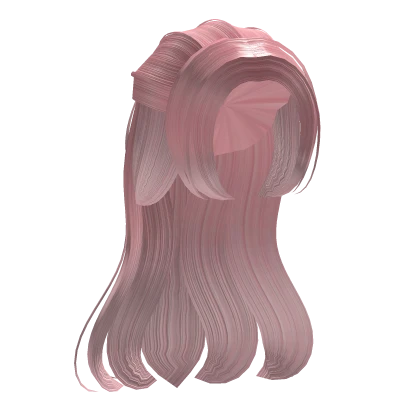 [PBR] Long Hair With Bangs (Pink)
