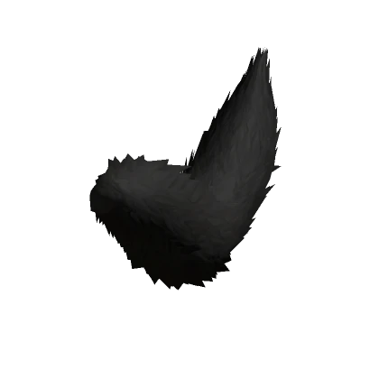 Animated Wolf Tail Black