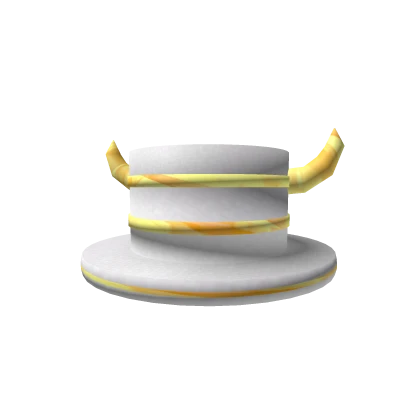 White Top Hat [Luxury Gold]