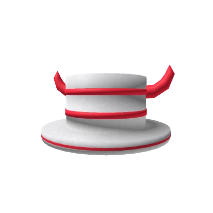 White Top Hat [Amenity Red]