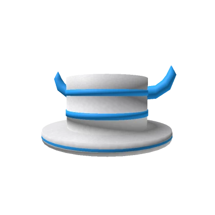 White Top Hat [Royal Blue]