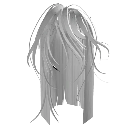 White Long Straight Horror Hair