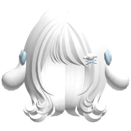 Cinnamoroll Swirly Short Cutesy Hair White ♡
