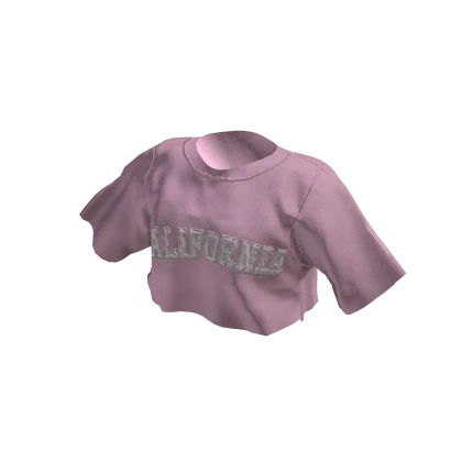 California crop top pink