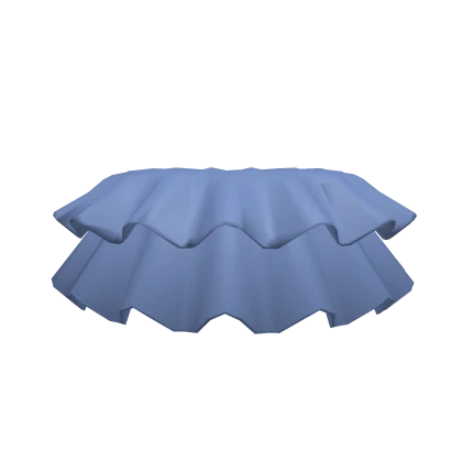 3.0 Soft Blue Short High Waist Ruffled Tutu Skirt