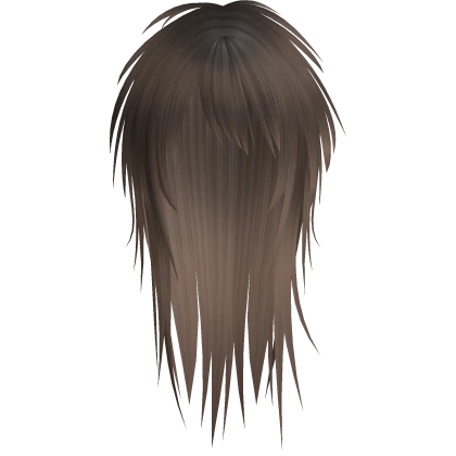 Brown Messy Spikey Scene Emo Hair 