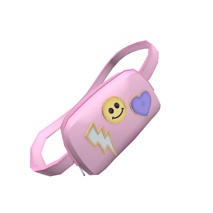 Pink Preppy Patched Fanny Pack