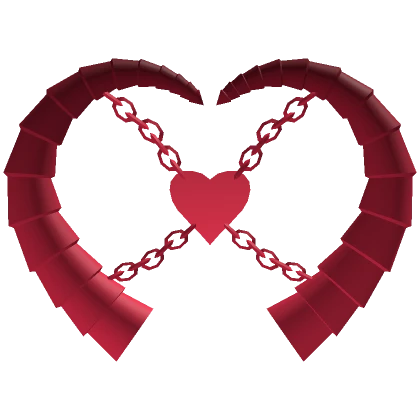 Valentine Red Heart Horns