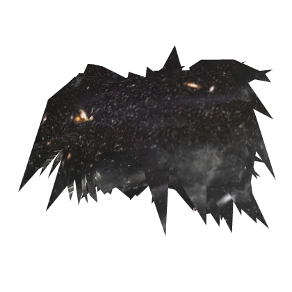 Black Galaxy Space Scene Hair