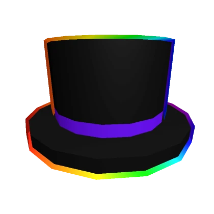 Cartoony Rainbow Top Hat