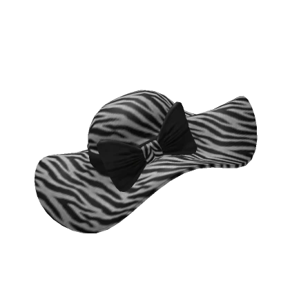 Stylish zebra hat