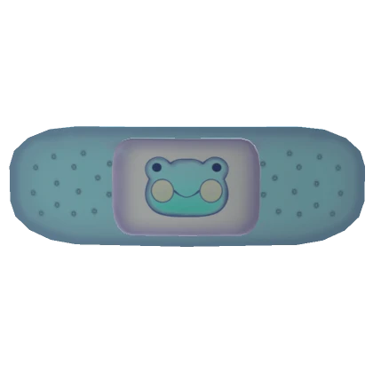 Blue Kawaii Frog Bandage 