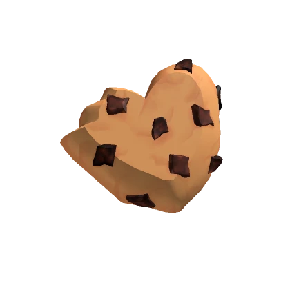 CammyxBoba heart shaped chocolate chip cookie!