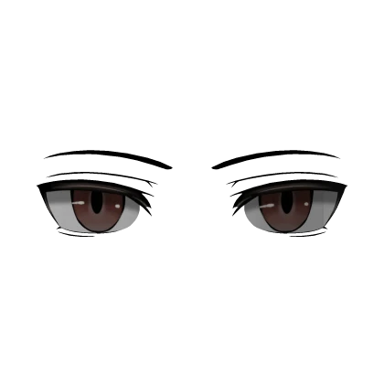 Rogue Duelist Eyes Brown (3D Face Accessory)
